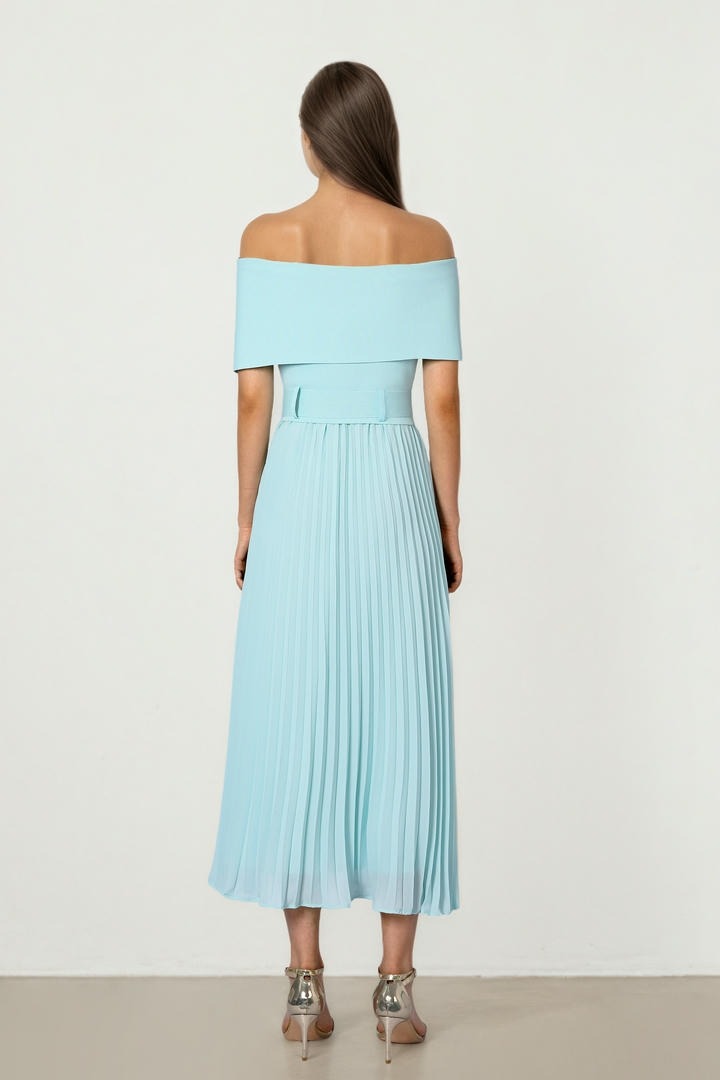 Blue Knit Dress