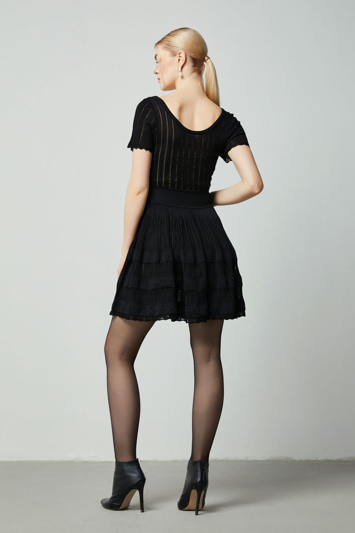 A-line knit dress