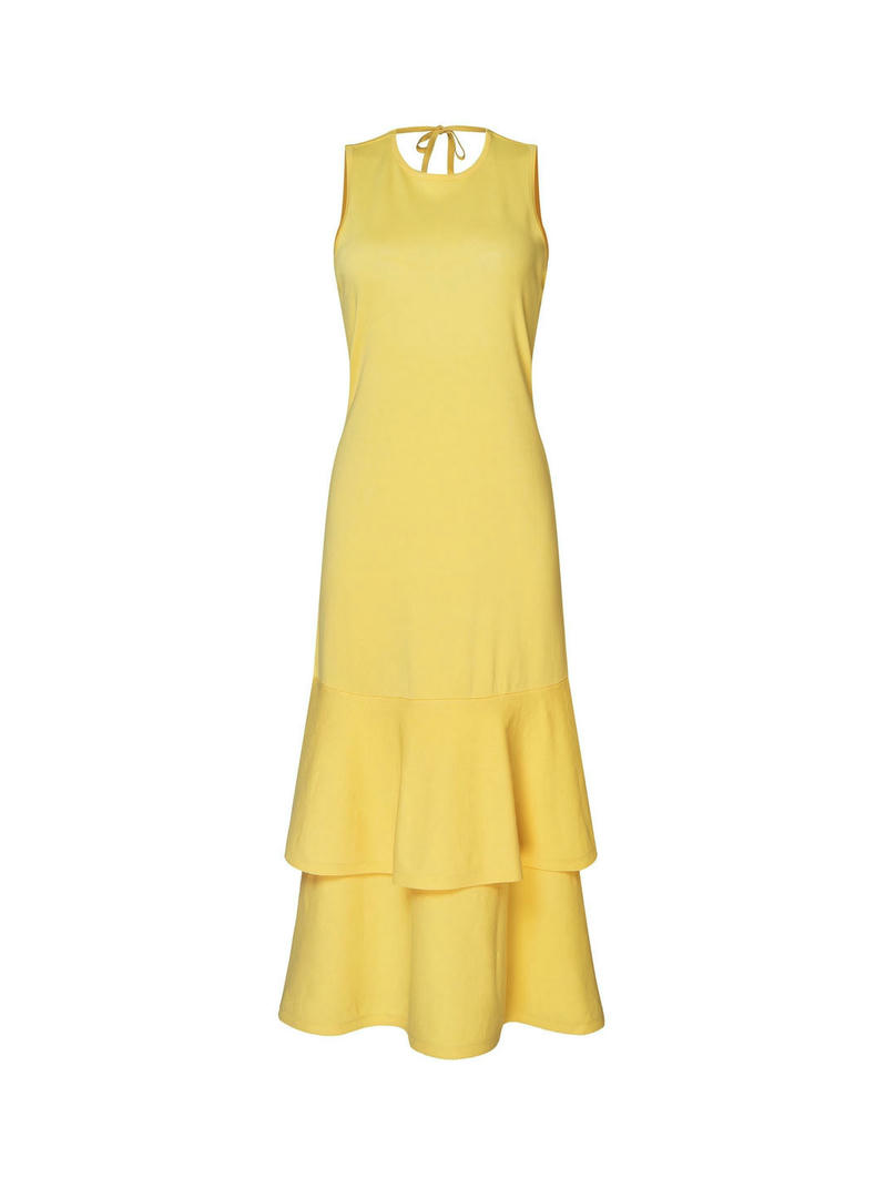 Ruffled Hem Knit Dress