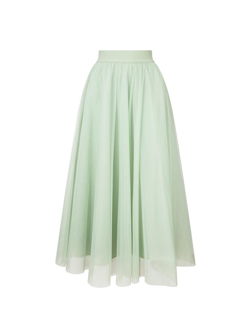 MESH MIDI SKIRT