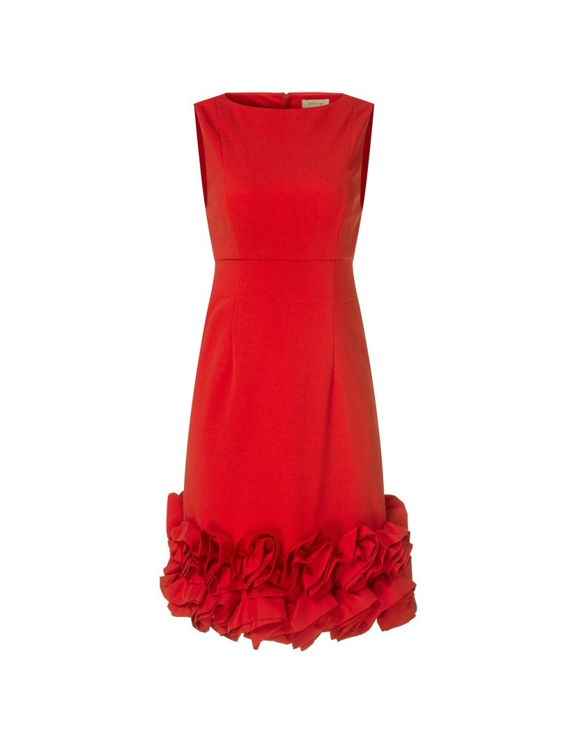 Ruffled Hem Mini Dress