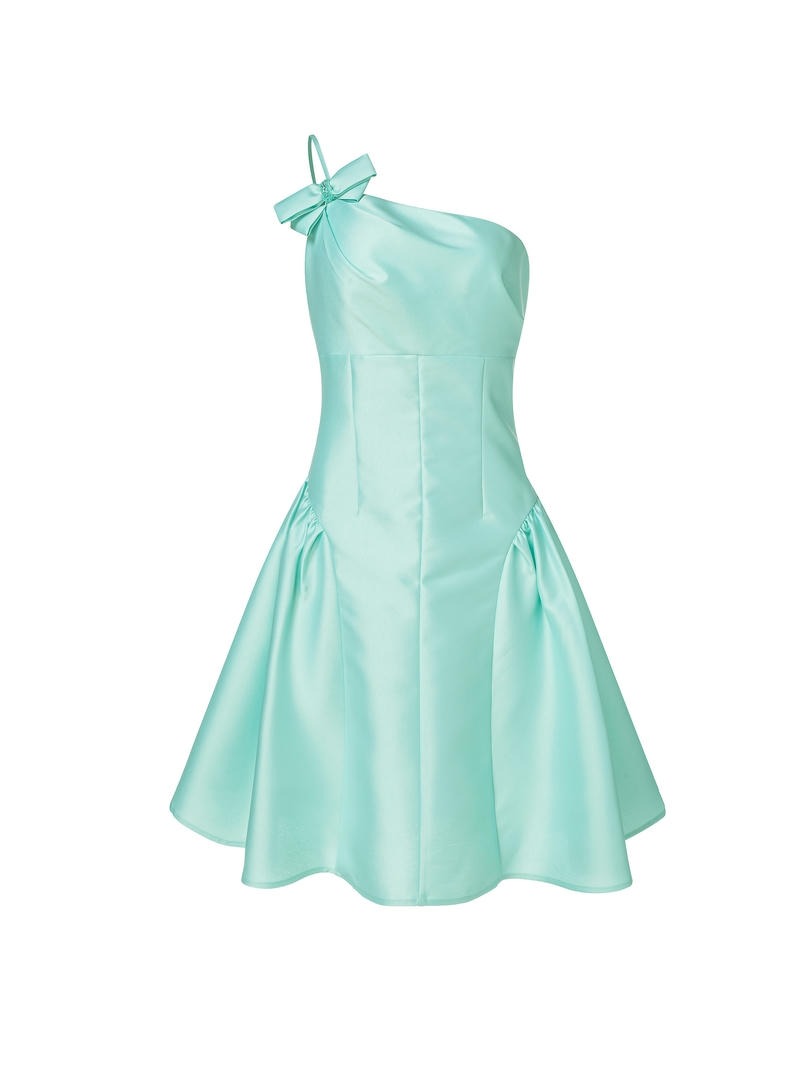 bow applique Short Dress