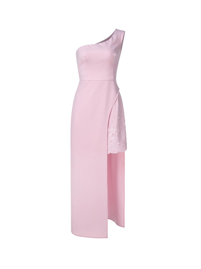 Pink Asymmetrical Dress