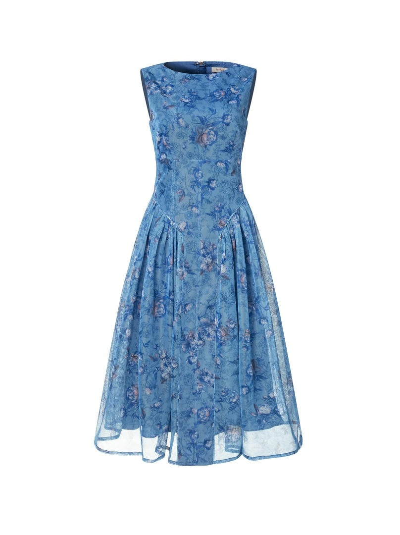 A-line midi dress