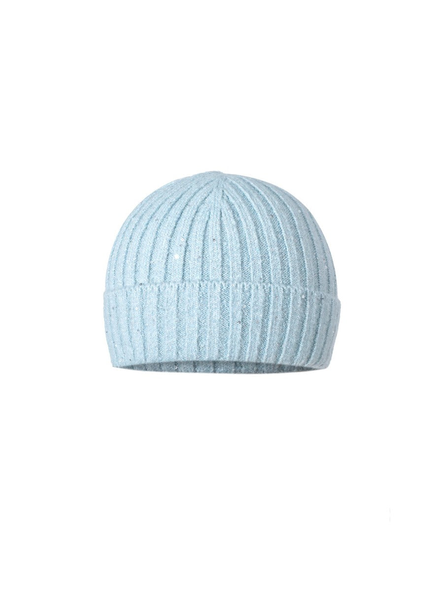 sequins knit beanie