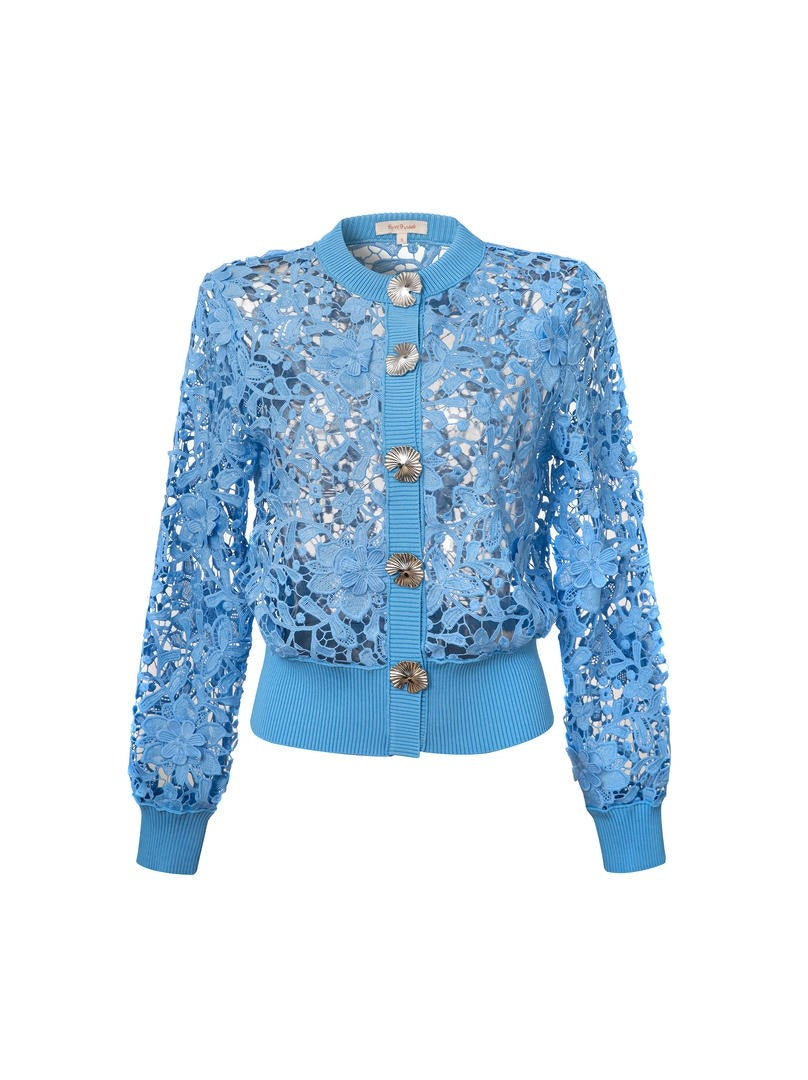 Blue Lace Cardigan