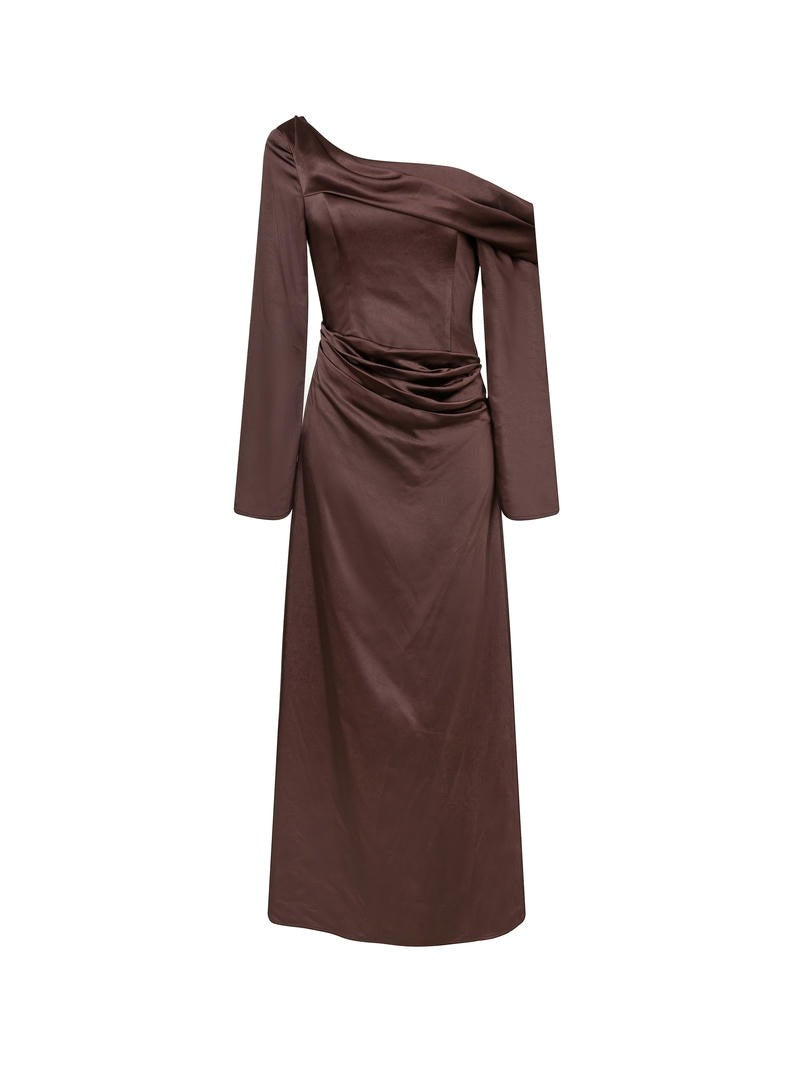 Bronze Drape Dress