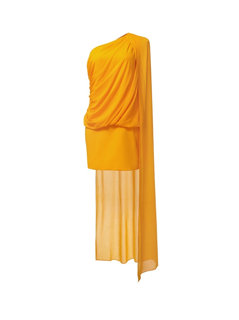 BACK CAPE DRESS