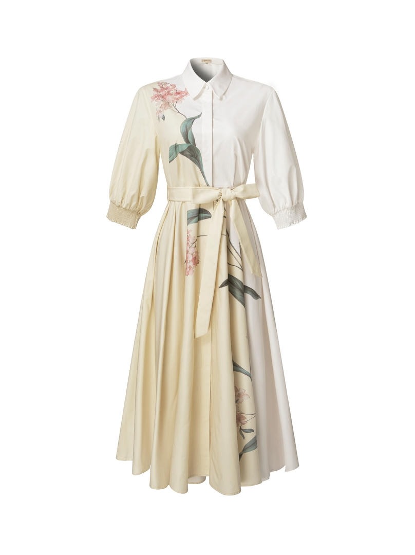 Printed Shirt Dress