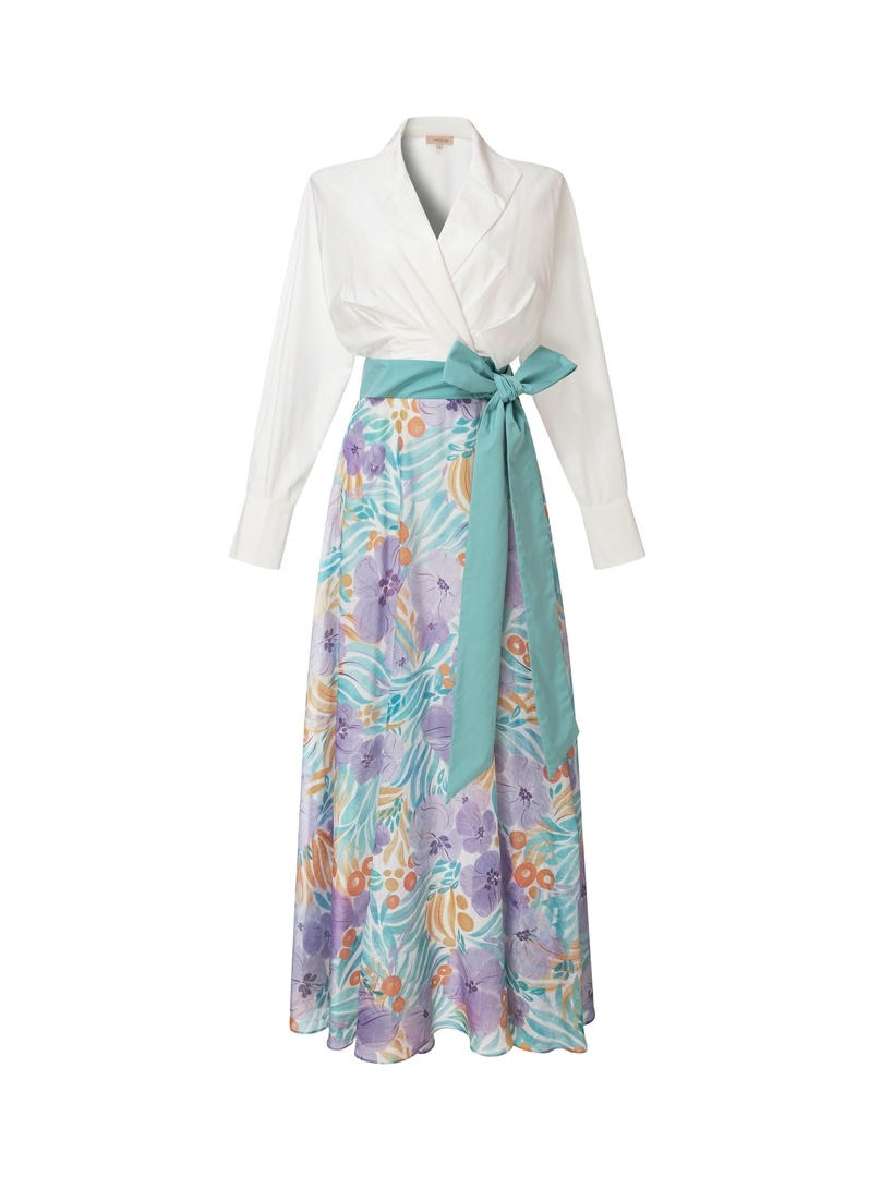 Floral Jacquard Dress