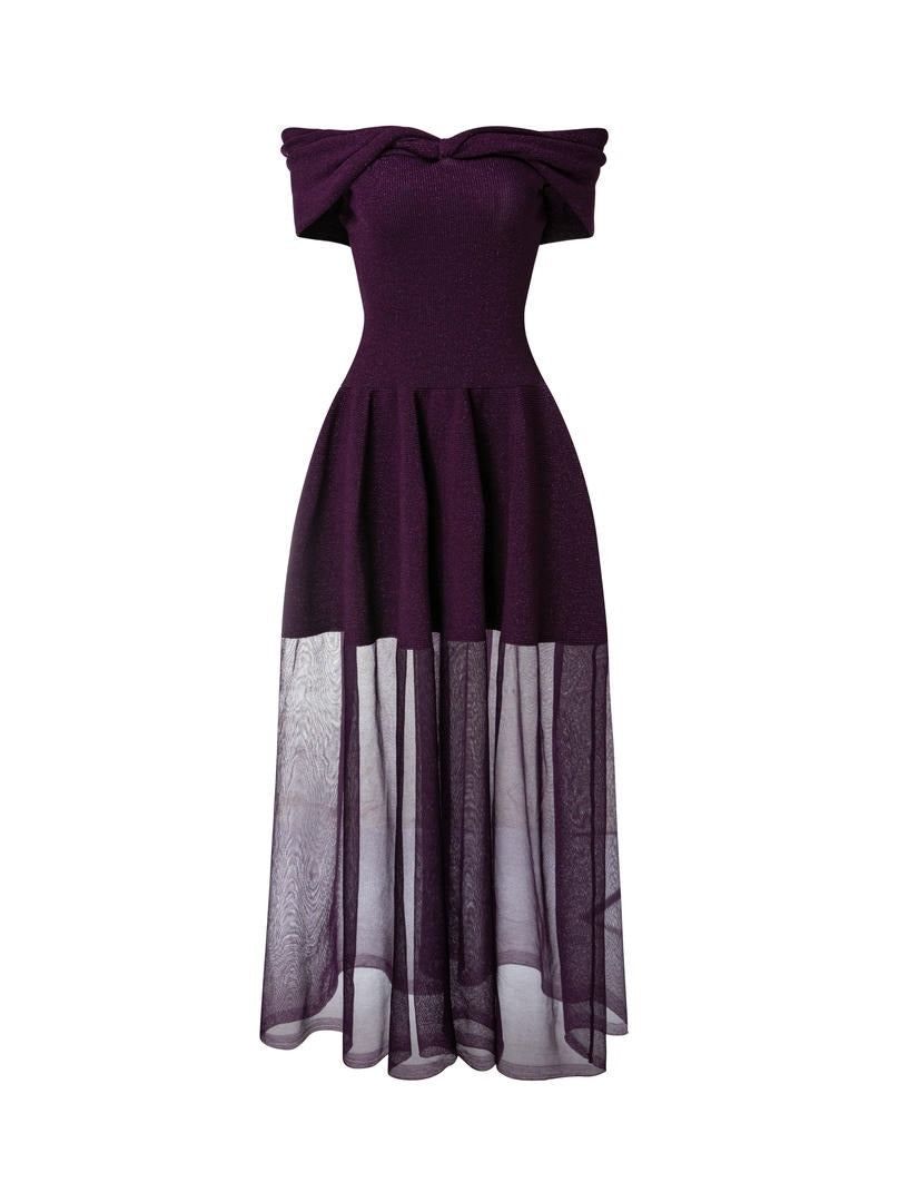 Off Shoulder Peplum Dress