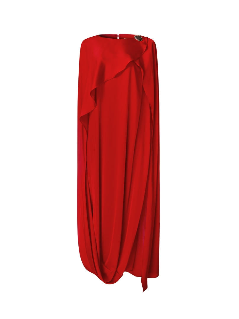Red Cape Dress