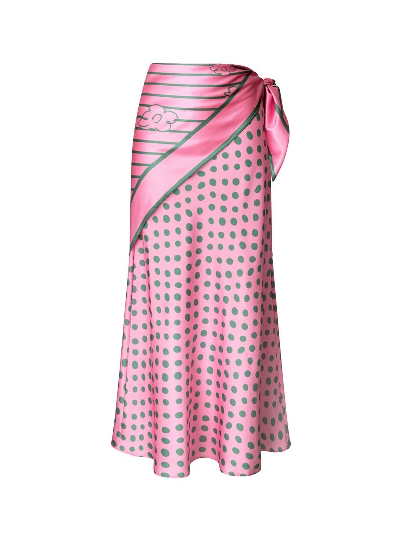 Scarf Print Skirt