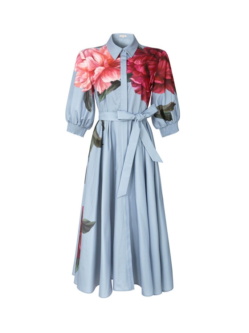 Blue Shirt Dress