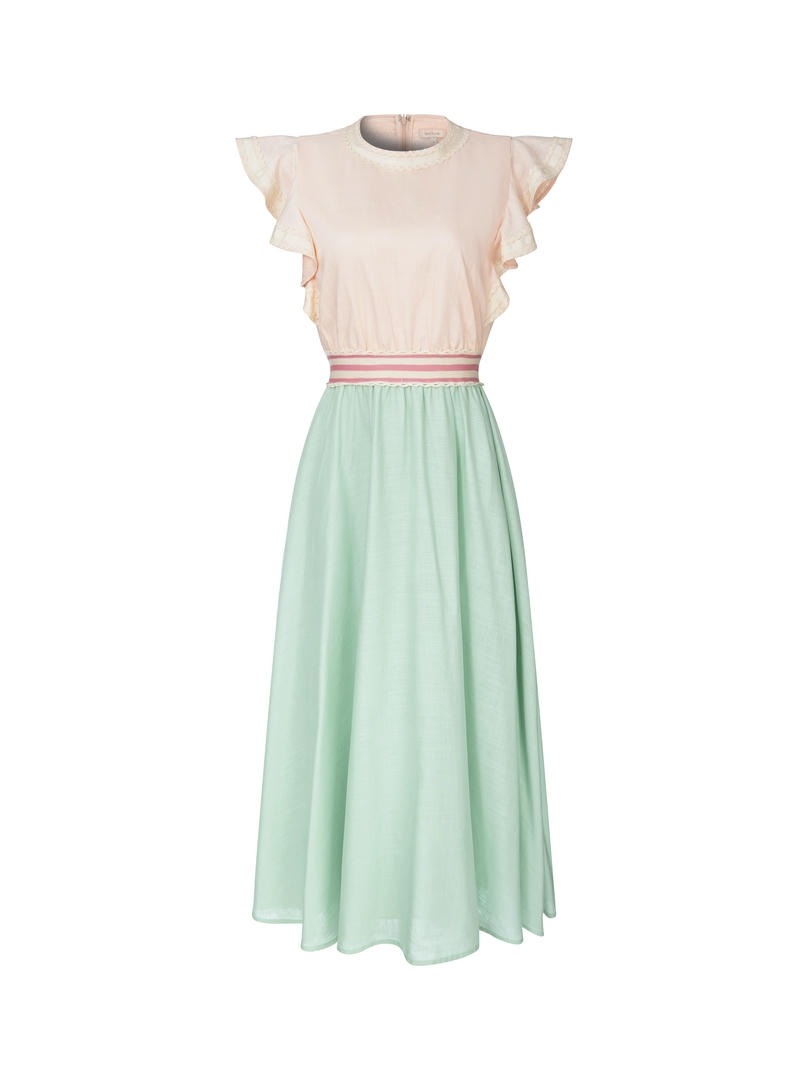 Two Tone Linen Dress