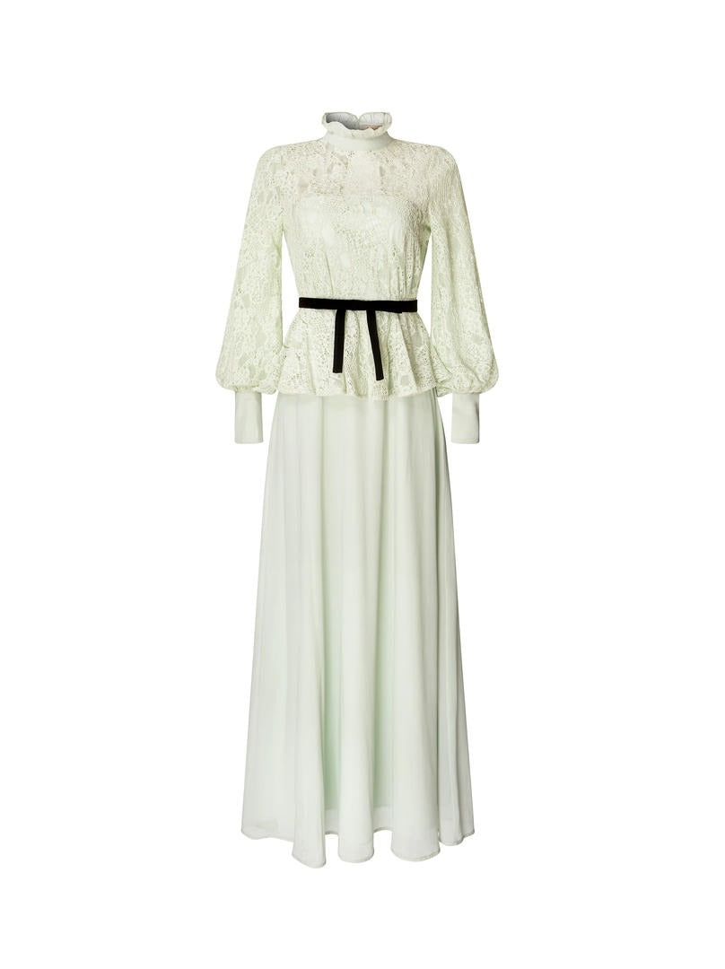 Lace Belt Dress