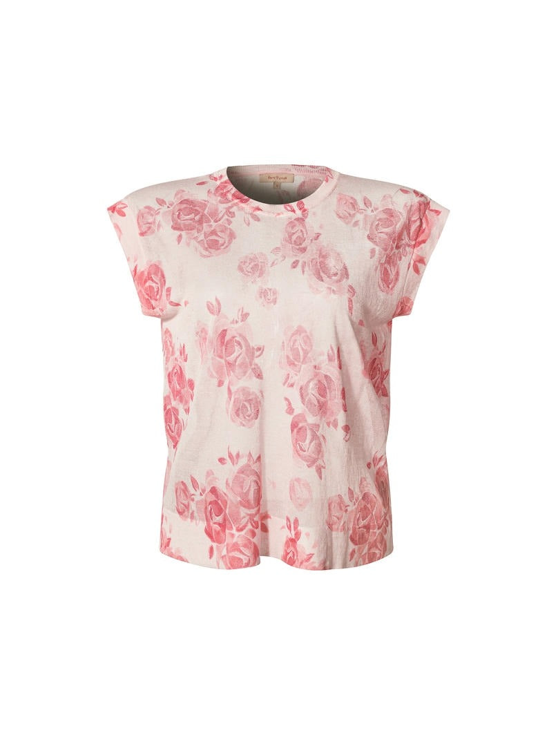 Floral Sheer Knit Top
