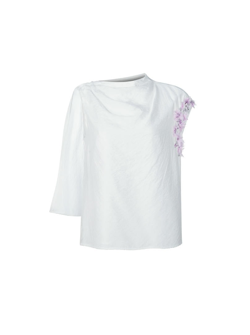 Floral applique top