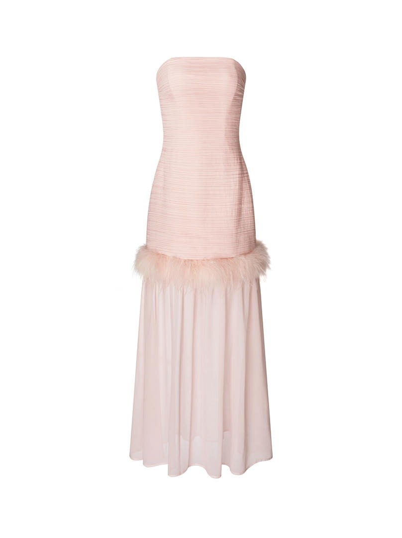 Feather Bustier Dress