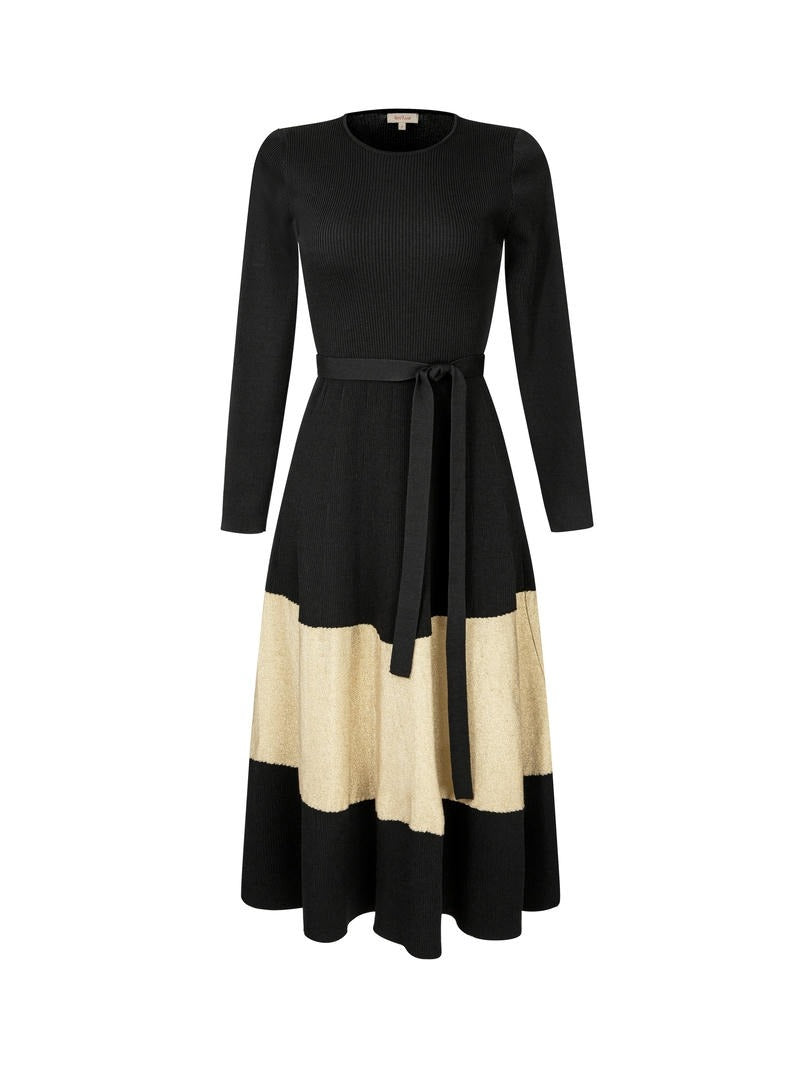 Contrast Insert Dress