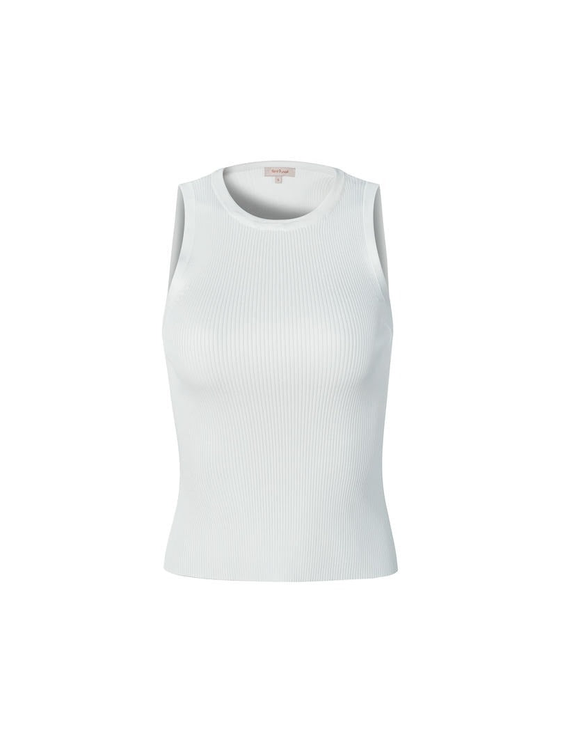 Ribbed Fitted Sleeveless Tank Top