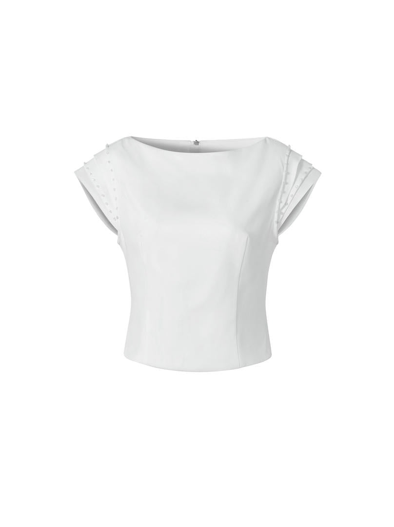 Layered short sleeve top