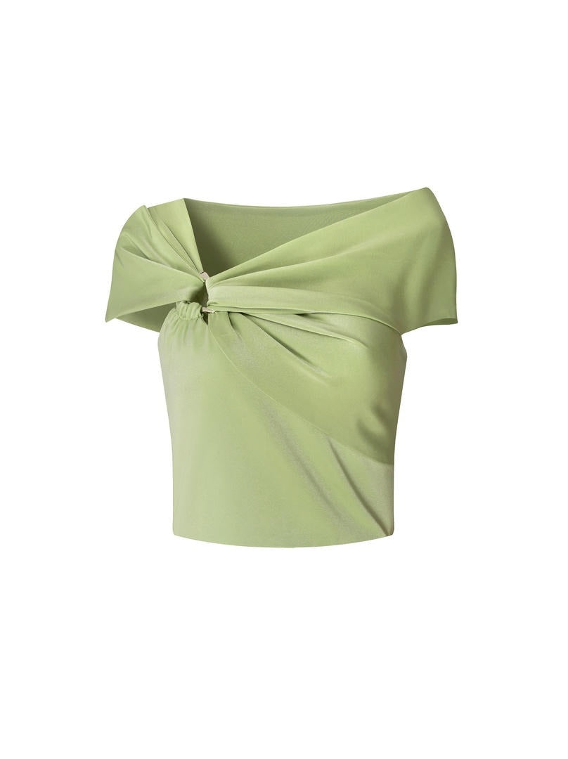 Crop Satin Top