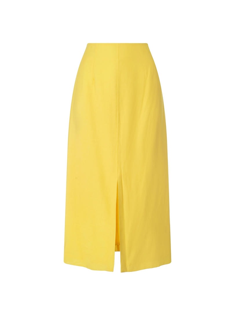 Sleek Front-Slit Pencil Skirt