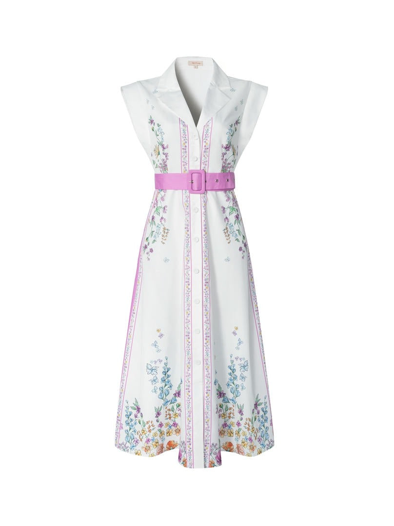 Classic A-Line Midi Dress