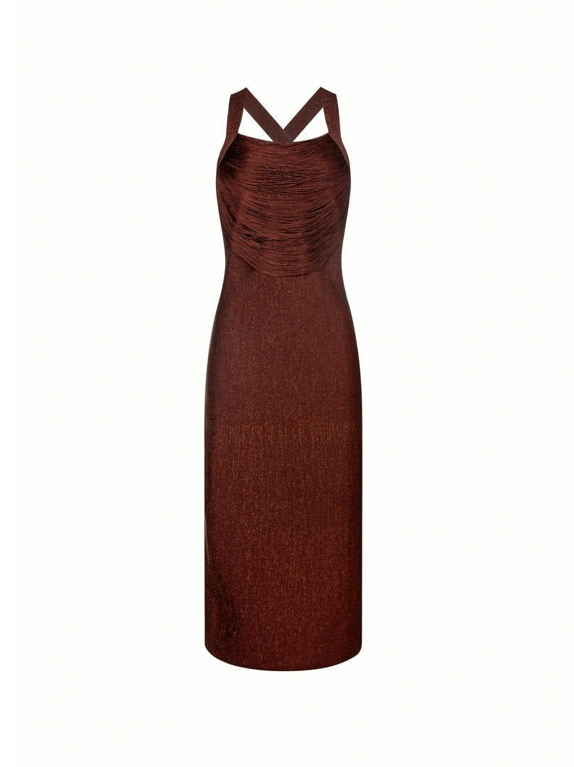 Fringe Midi Knit Dress