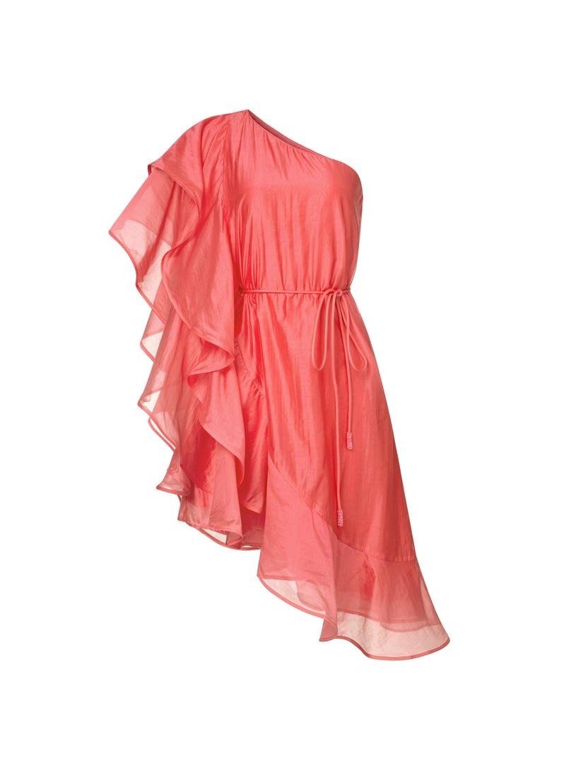 One-Shoulder Ruffle Dress