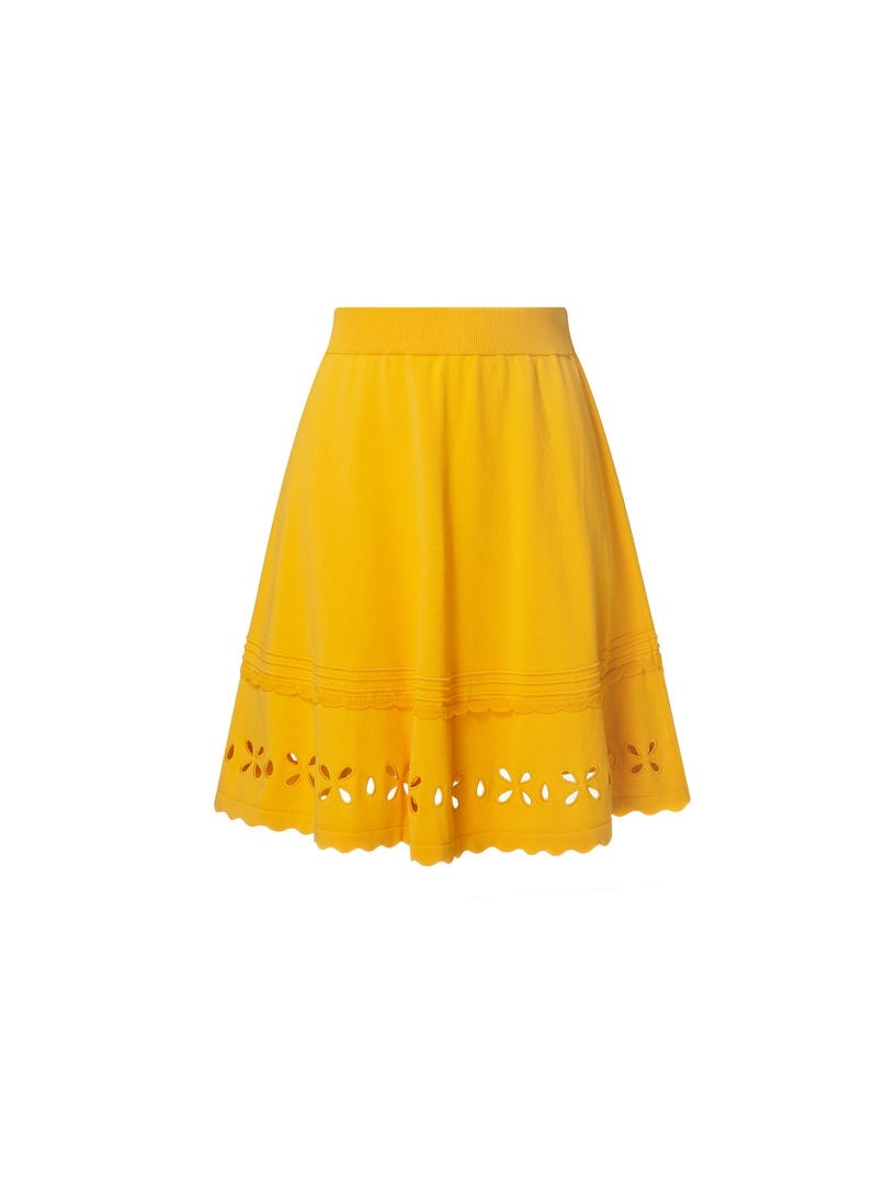 Yellow Knit Skirt