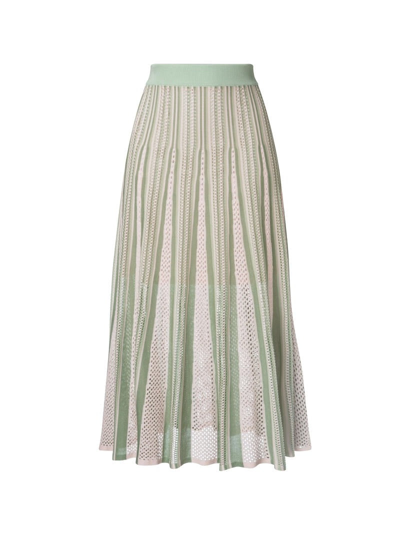 Stripe Knit Skirt