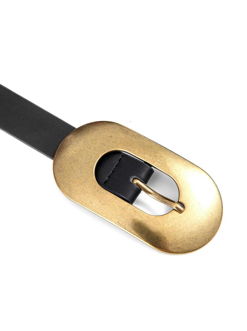 Black Bold Buckle Belt