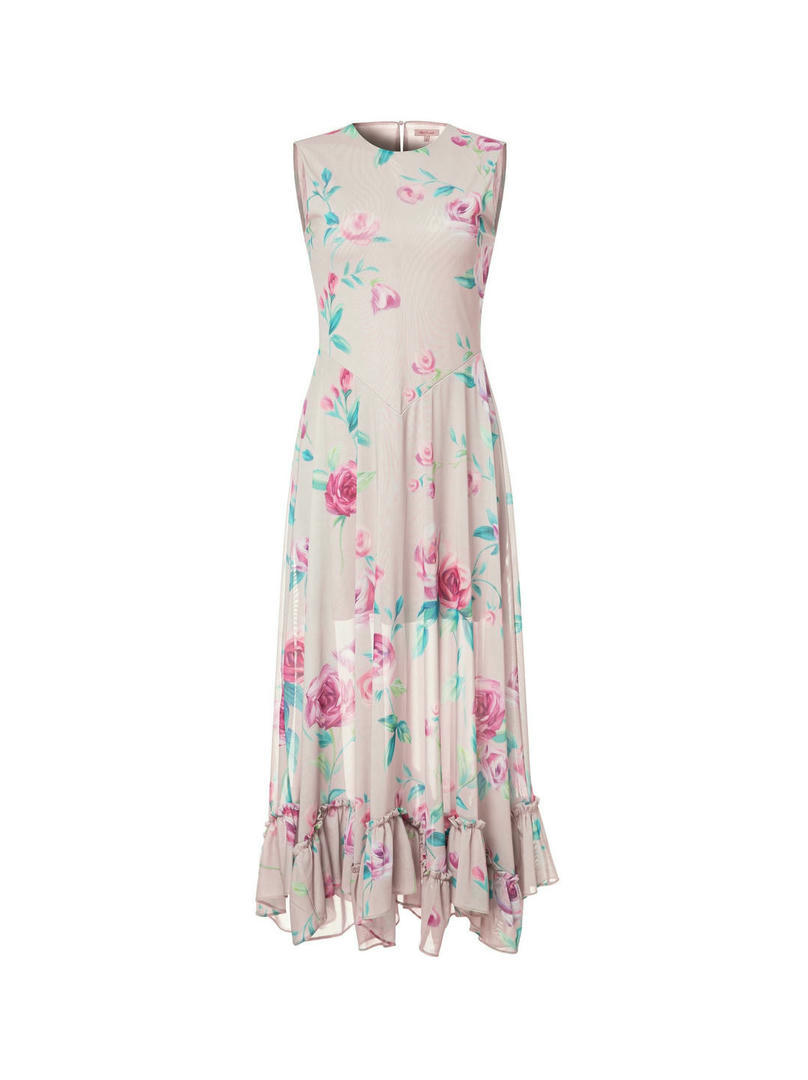 Ruffled hem mesh Dress