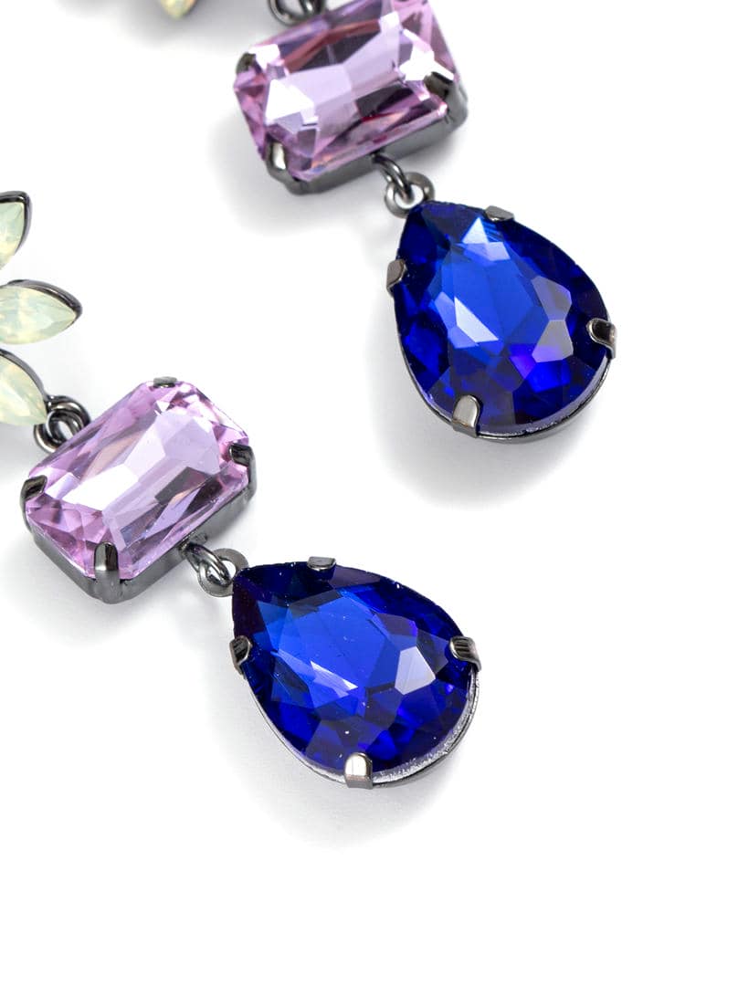 Blue Crystal Earrings