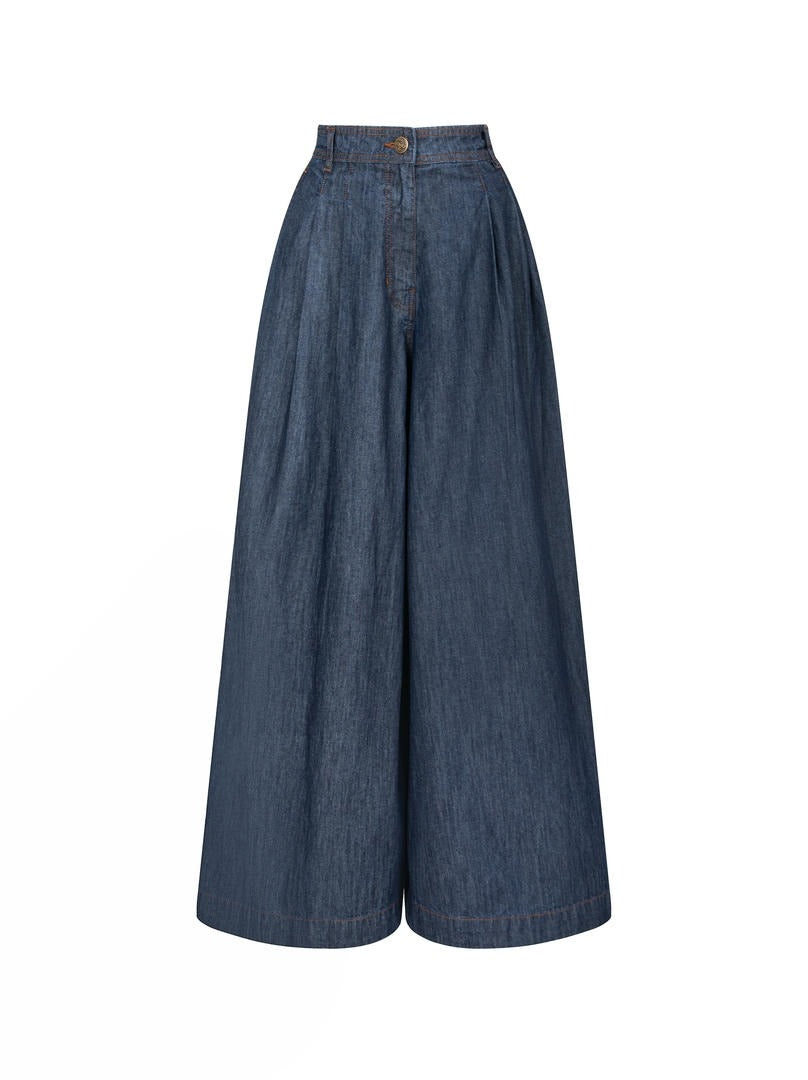 Wide Denim Pants