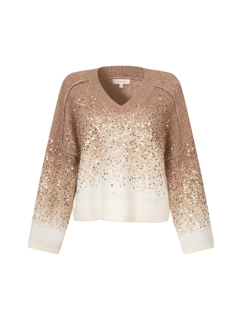 Ombre Fuzzy Knit
