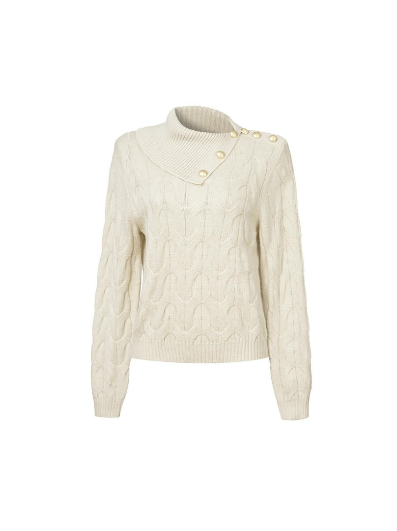 Beige Knit Pullover