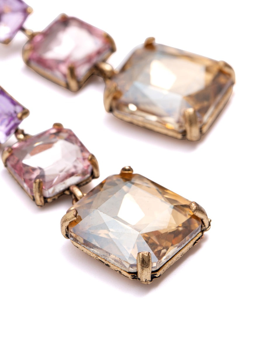 Lilac Crystal Earrings