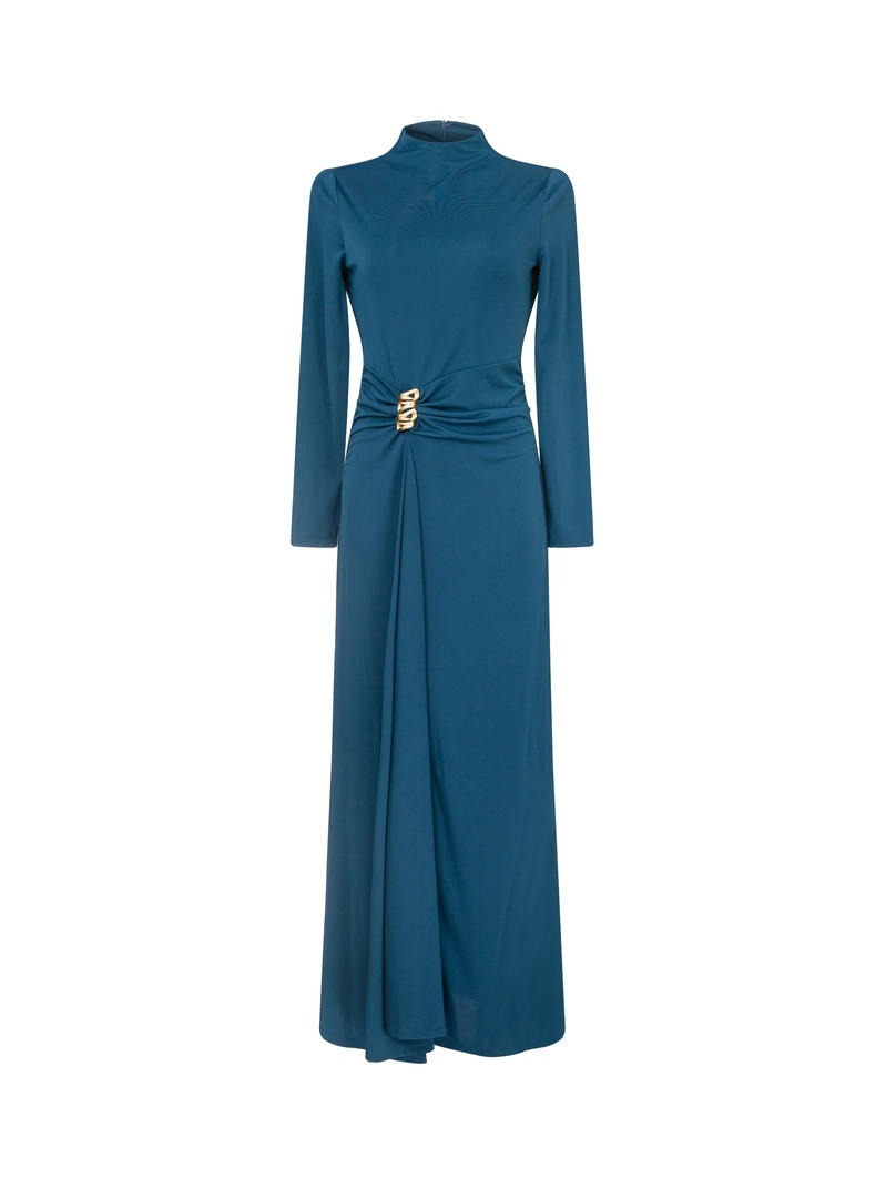 Blue Jersey Dress