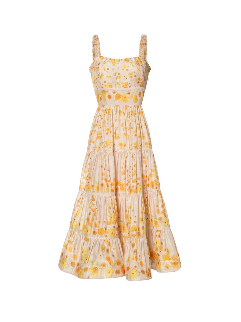 tiered detailed dress