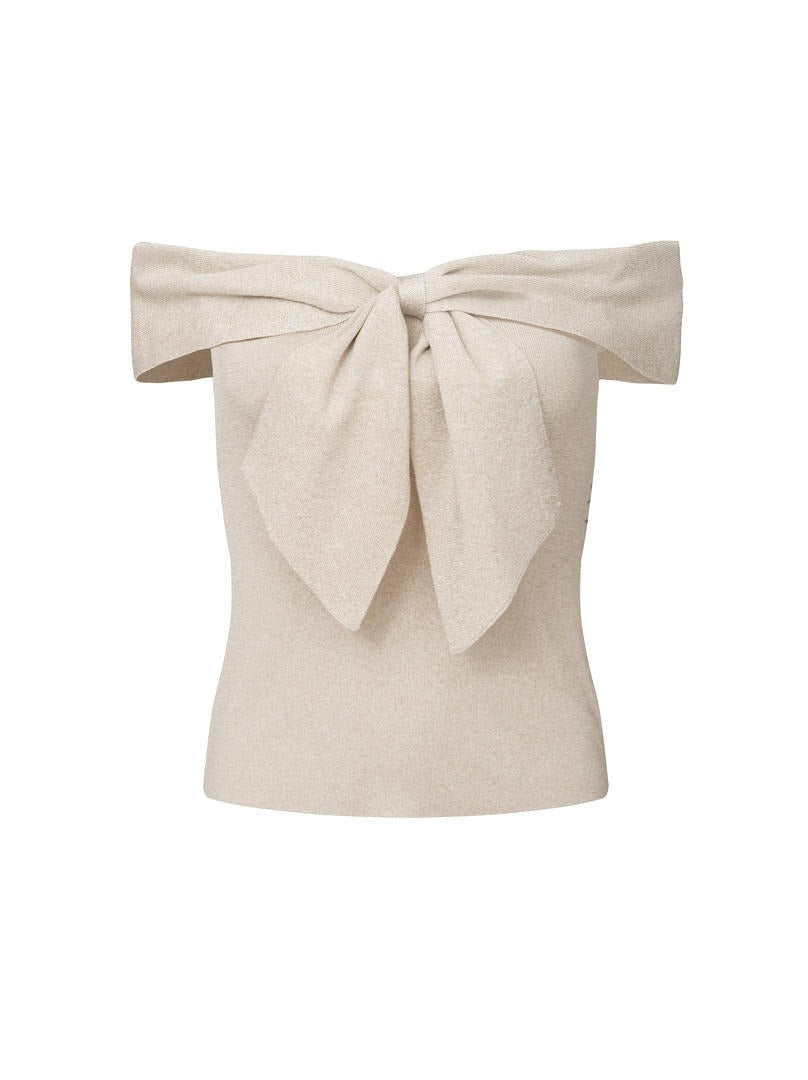 Bow Bardot Pullover