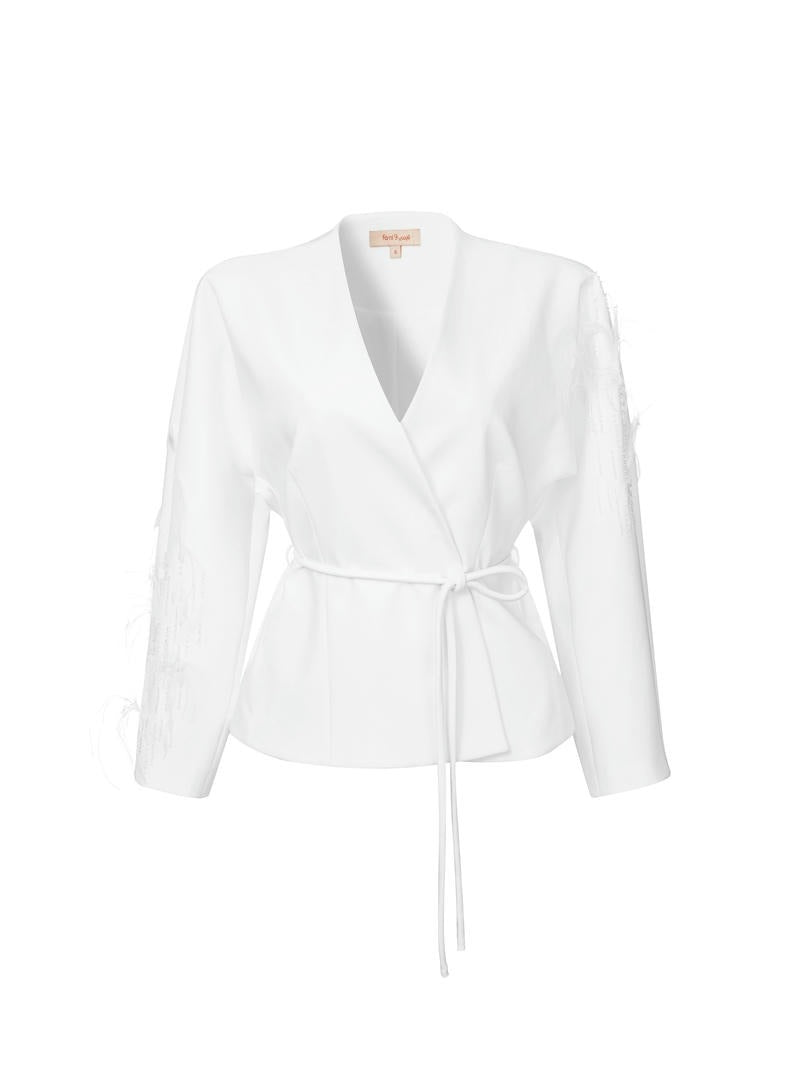 Beaded Wrap Jacket