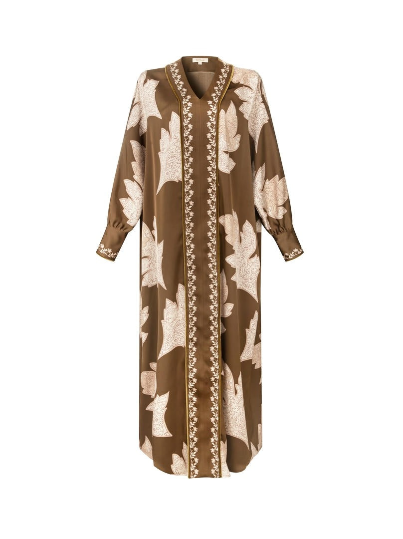 Printed Satin Dress