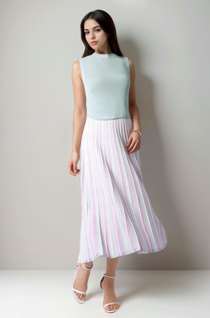 Rounded Hem Knitted Top