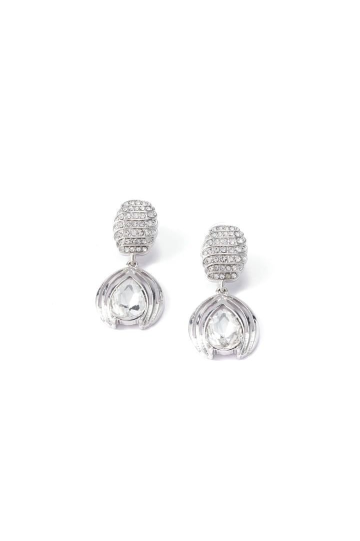 Silver Double Drop Earrings