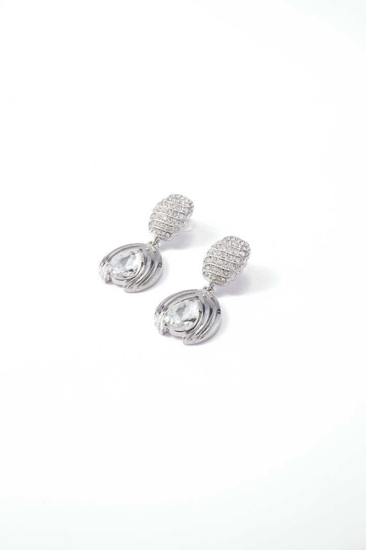 Silver Double Drop Earrings