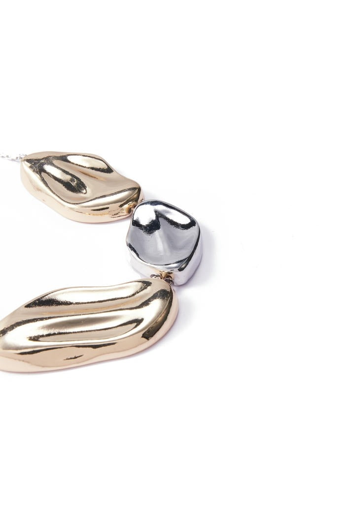 Silver and gold necklace