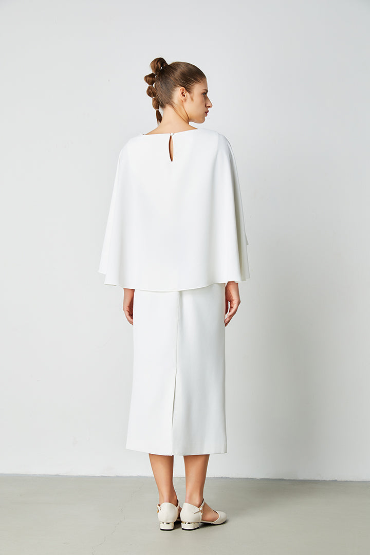 Frill Cape Sleeve Top